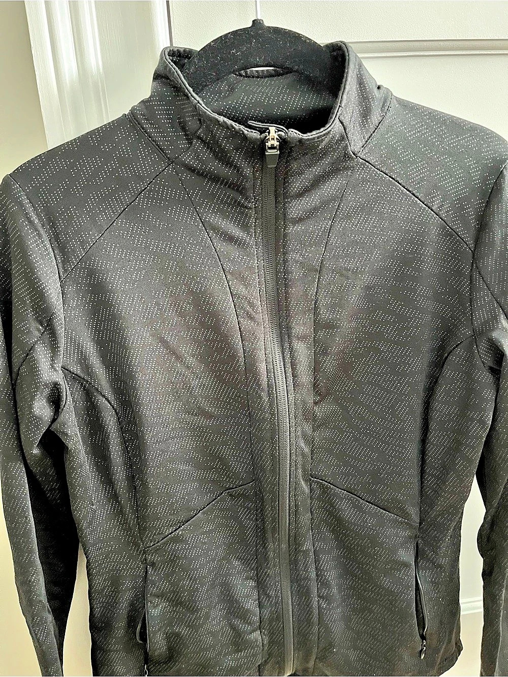 MONDETTA The Active Shadow Waves Jacquard Full Zip Jacket Black XS